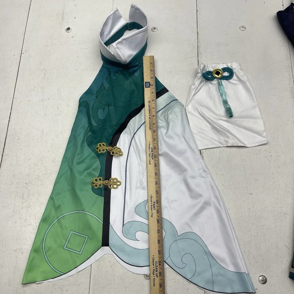 Green White Black Anime Princess Halloween Costume Women’s Size 2XL NEW